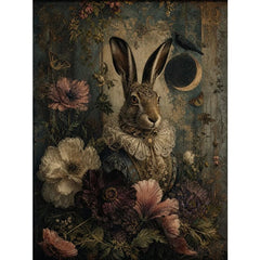Three Yellow Goats ’Velvet Hare’ Decoupage Paper A1