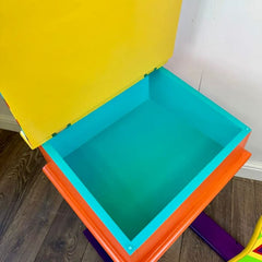 Upcycled Vintage Children’s School Desk & Seat – Hand
