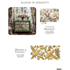 VELVET BLOOM A1 Decoupage Paper by Redesign with Prima