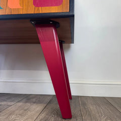 Vibrant Retro G Plan Cabinet | Bold Mid-Century Upcycled