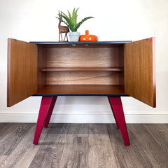 Vibrant Retro G Plan Cabinet | Bold Mid-Century Upcycled