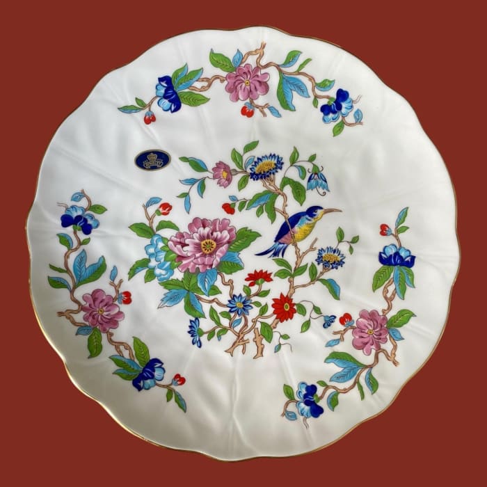 Vintage Aynsley Pembroke Cake Plate & Slice Set