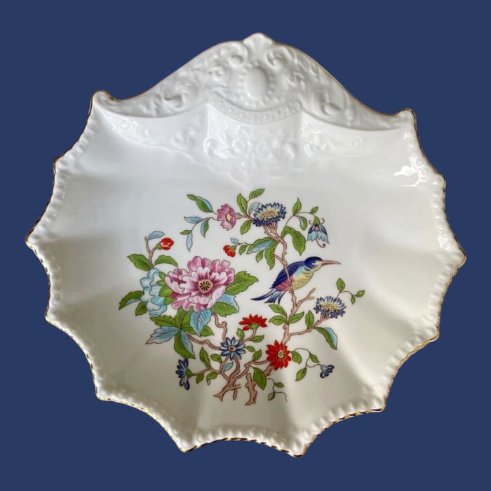 Vintage Aynsley Pembroke Fan Tray Plate | English Bone
