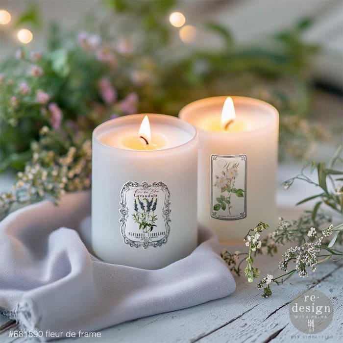 Vintage Botanical Labels Luxe Transfer | Fleur De Frame | Redesign with Prima Decal