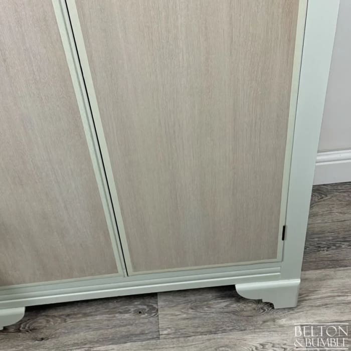 Vintage Double Door Wardrobe in Farrow & Ball Eddy