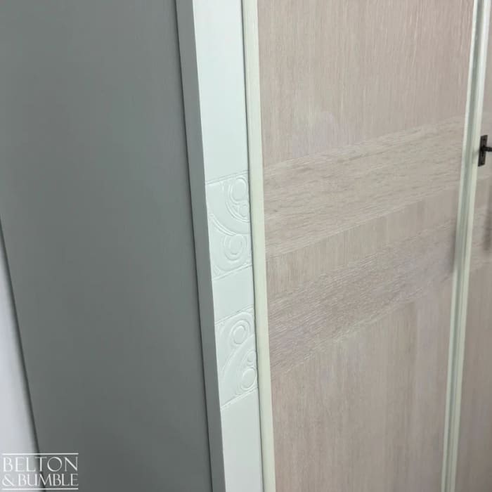 Vintage Double Door Wardrobe in Farrow & Ball Eddy