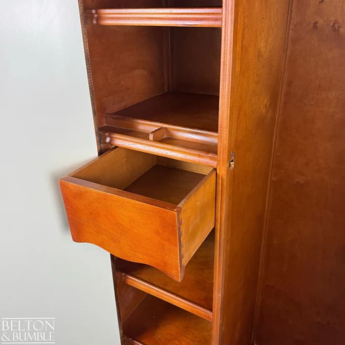 Vintage Double Door Wardrobe in Farrow & Ball Eddy