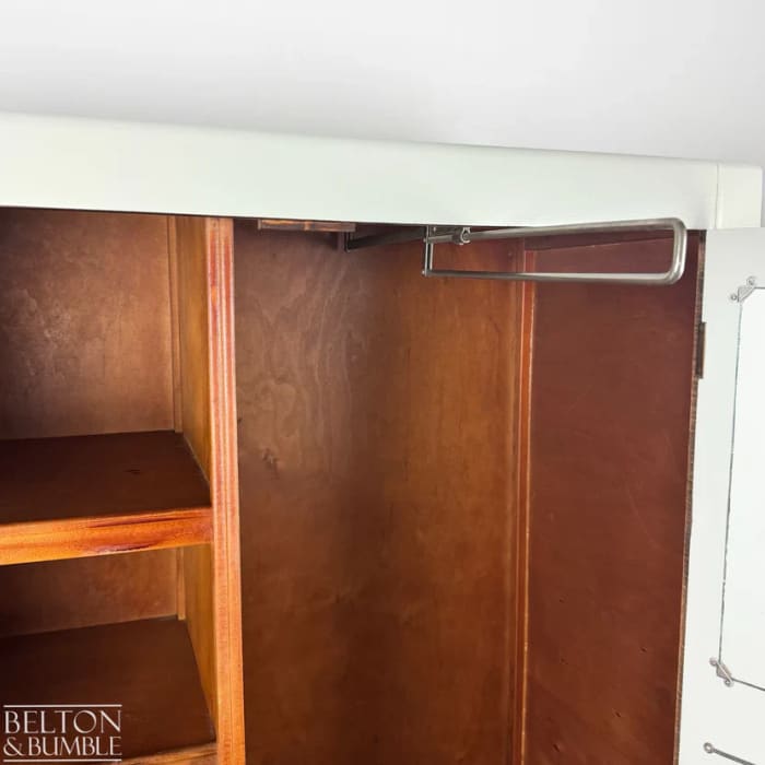 Vintage Double Door Wardrobe in Farrow & Ball Eddy