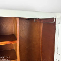 Vintage Double Door Wardrobe in Farrow & Ball Eddy