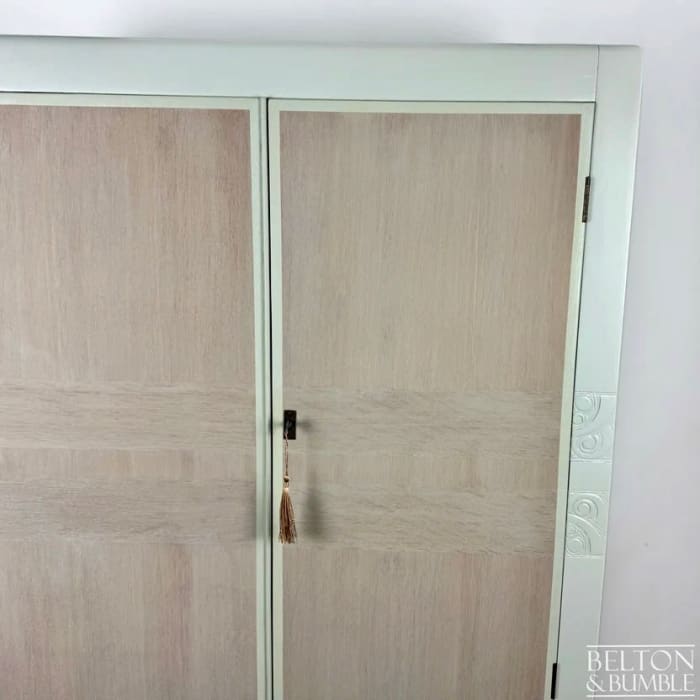 Vintage Double Door Wardrobe in Farrow & Ball Eddy