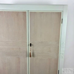 Vintage Double Door Wardrobe in Farrow & Ball Eddy