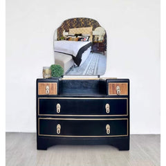 Vintage Dressing Table with Mirror | Luxury Art Deco