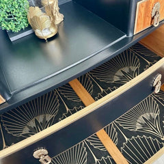 Vintage Dressing Table with Mirror | Luxury Art Deco