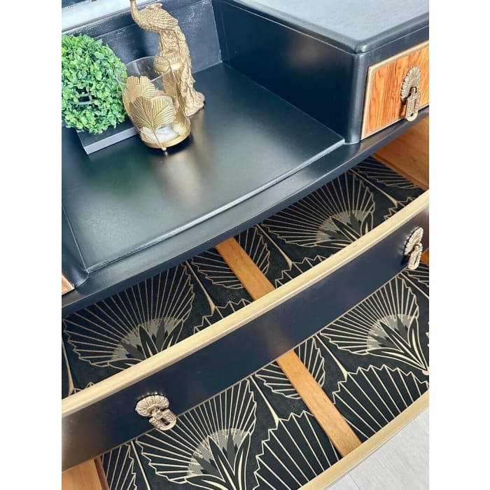 Vintage Dressing Table with Mirror | Luxury Art Deco