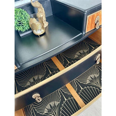 Vintage Dressing Table with Mirror | Luxury Art Deco