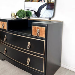 Vintage Dressing Table with Mirror | Luxury Art Deco