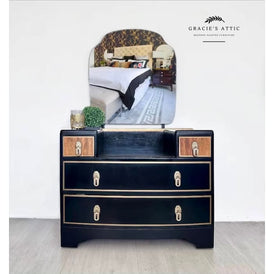 Vintage Dressing Table with Mirror | Luxury Art Deco