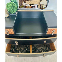 Vintage Dressing Table with Mirror | Luxury Art Deco