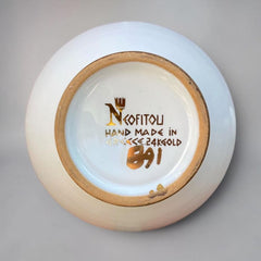 Vintage Neofitou Greek Porcelain Vases | Classical Design with 24k Gold Detailing