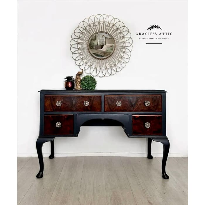 Vintage Queen Ann Dressing Table | Burr Walnut by Gracie’s