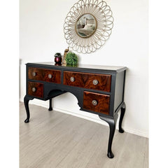 Vintage Queen Ann Dressing Table | Burr Walnut by Gracie’s