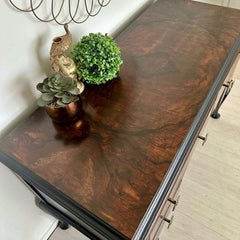 Vintage Queen Ann Dressing Table | Burr Walnut by Gracie’s