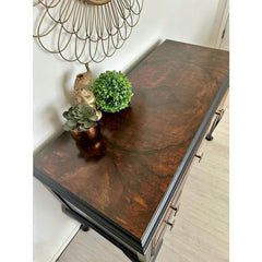 Vintage Queen Ann Dressing Table | Burr Walnut by Gracie’s