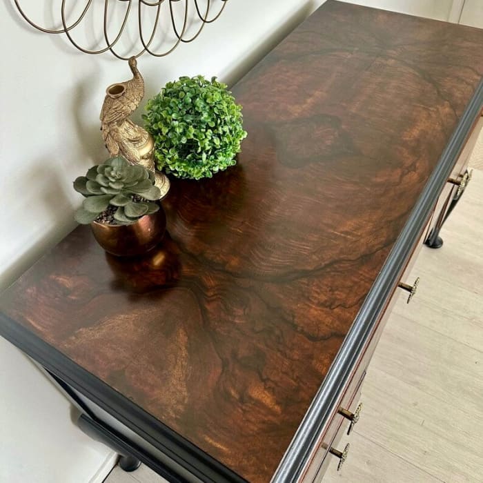 Vintage Queen Ann Dressing Table | Burr Walnut by Gracie’s