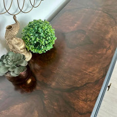 Vintage Queen Ann Dressing Table | Burr Walnut by Gracie’s