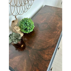 Vintage Queen Ann Dressing Table | Burr Walnut by Gracie’s