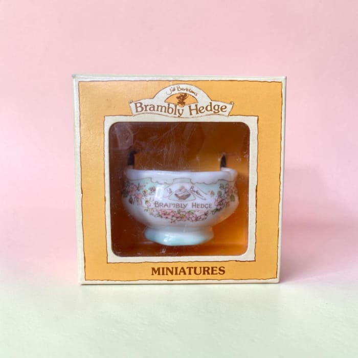 Vintage Royal Doulton Brambly Hedge Miniatures Bone China Sugar Bowl in Original Box