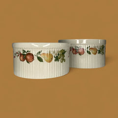 Wedgwood Quince Fluted Soufflé Bowls – Pair