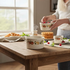 Wedgwood Quince Fluted Soufflé Bowls – Pair