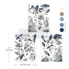 Whispers by the Marsh Middy Transfer by Redesign with Prima featuring heron design