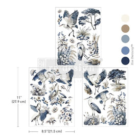 Whispers by the Marsh Middy Transfer by Redesign with Prima featuring heron design