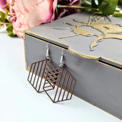 Wooden Earring Blanks by PolyOnlay Precision Art | Single Pack