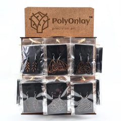 Wooden Earring Blanks by PolyOnlay Precision Art | Single Pack