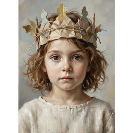 Young Girl Decoupage Paper | Paper Crown | Mint by Michelle A1/A3