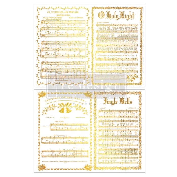 YULETIDE SYMPHONY Middy Transfer, Redesign with Prima 8.5x11” x2