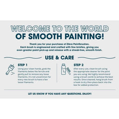 Paintbrush, 2.5” Angled, Zibra, Paint ON Trim, Zibra Brush, Furniture Brush, Decorating Brush
