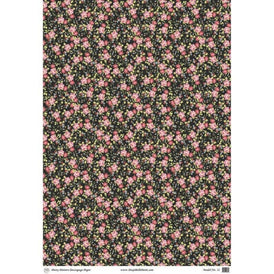 NEW | Decoupage Paper | Peony Pattern | Belles & Whistles | Dixie Belle | A1 | 23.5” x 33” | Rice Paper, for Furniture