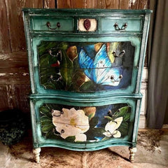 A1 Decoupage Paper | Sapphire Angel | Redesign With Prima | 23.4” x 33.1” | Butterfly Decoupage Paper, Butterfly Decor, Butterfly Furniture