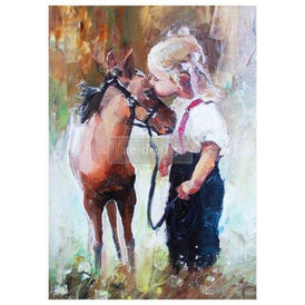 A1 Decoupage Rice Paper - Gentle Friends | Redesign With Prima | 23.4” x 33.1”