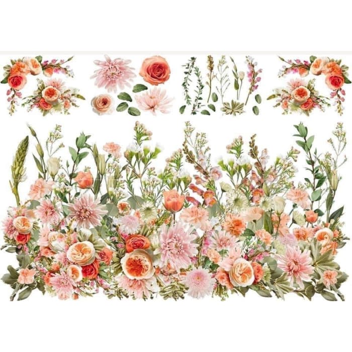 Artists First Transfer | Remarkable Garden | Mint by Michelle & Grace on Design | Floral Furniture Transfers, Wildflower Decal, Wall Art