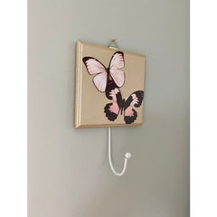 Butterfly Coat Hook - Wooden Clothes Hooks - Little Girl Gifts - Bedroom Door Hooks - Hooks for Nursery - Hooks for Wall