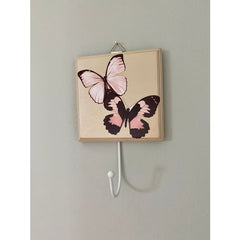 Butterfly Coat Hook - Wooden Clothes Hooks - Little Girl Gifts - Bedroom Door Hooks - Hooks for Nursery - Hooks for Wall