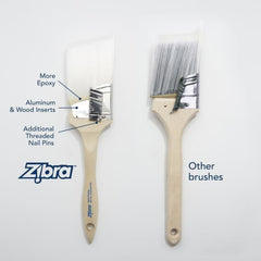 Paintbrush, Chiselled Wedge, Zibra, Edging, Trimming and Flat Surfaces, Zibra Brush, Furniture Brush, Decorating Brush