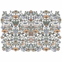 Prima Transfer | Albery | Redesign With Prima | Purple Flower Decals, Blue Flower Transfer, Floral Furniture Transfers, Folk Print, Wall Art