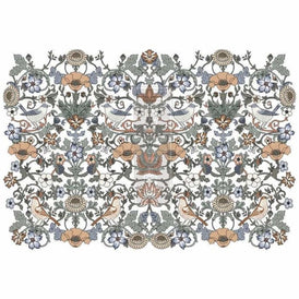 Prima Transfer | Albery | Redesign With Prima | Purple Flower Decals, Blue Flower Transfer, Floral Furniture Transfers, Folk Print, Wall Art