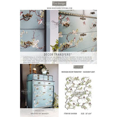 Decor Transfer - Blossom Flight | Redesign With Prima | 25 x